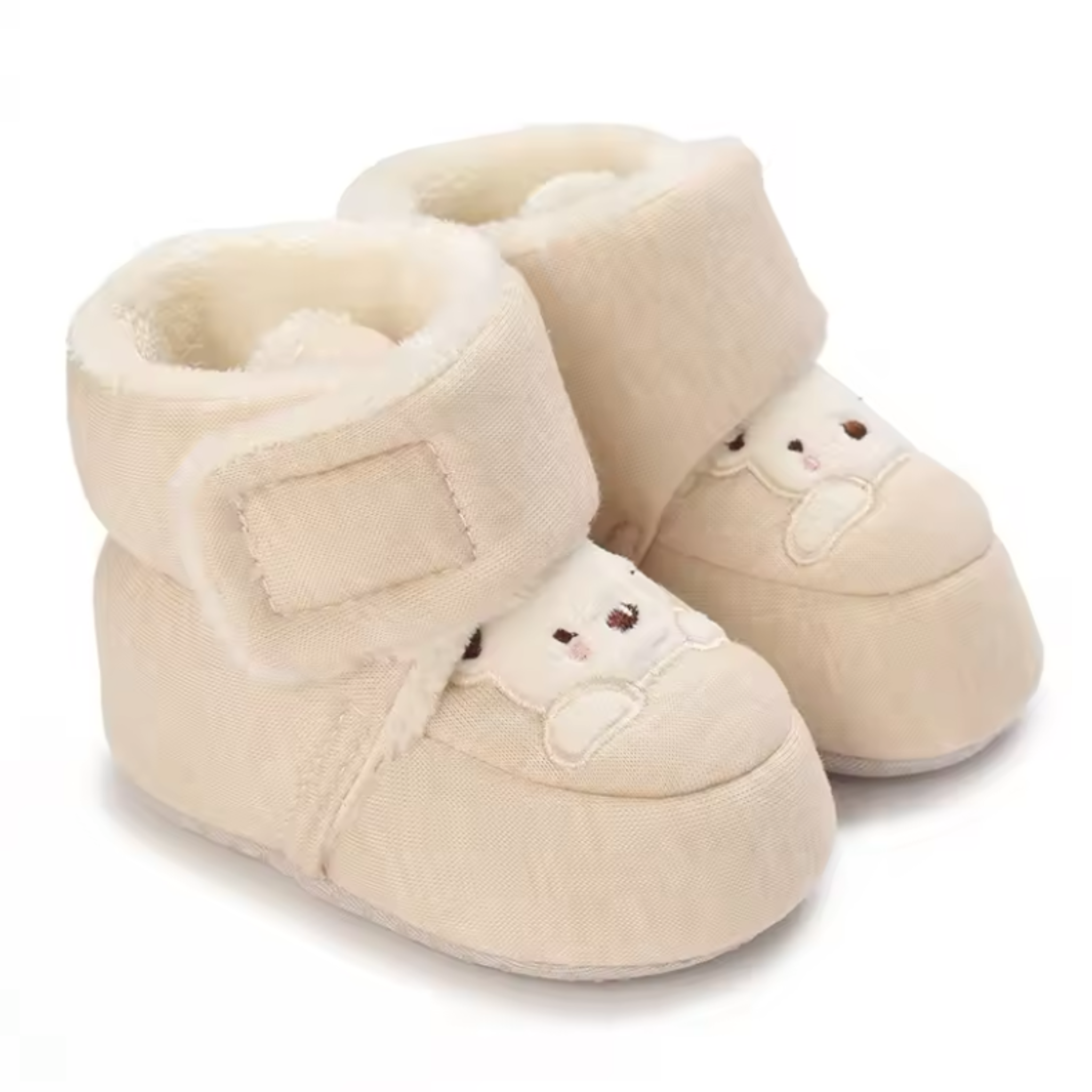 Soft woollen puffed shoes
