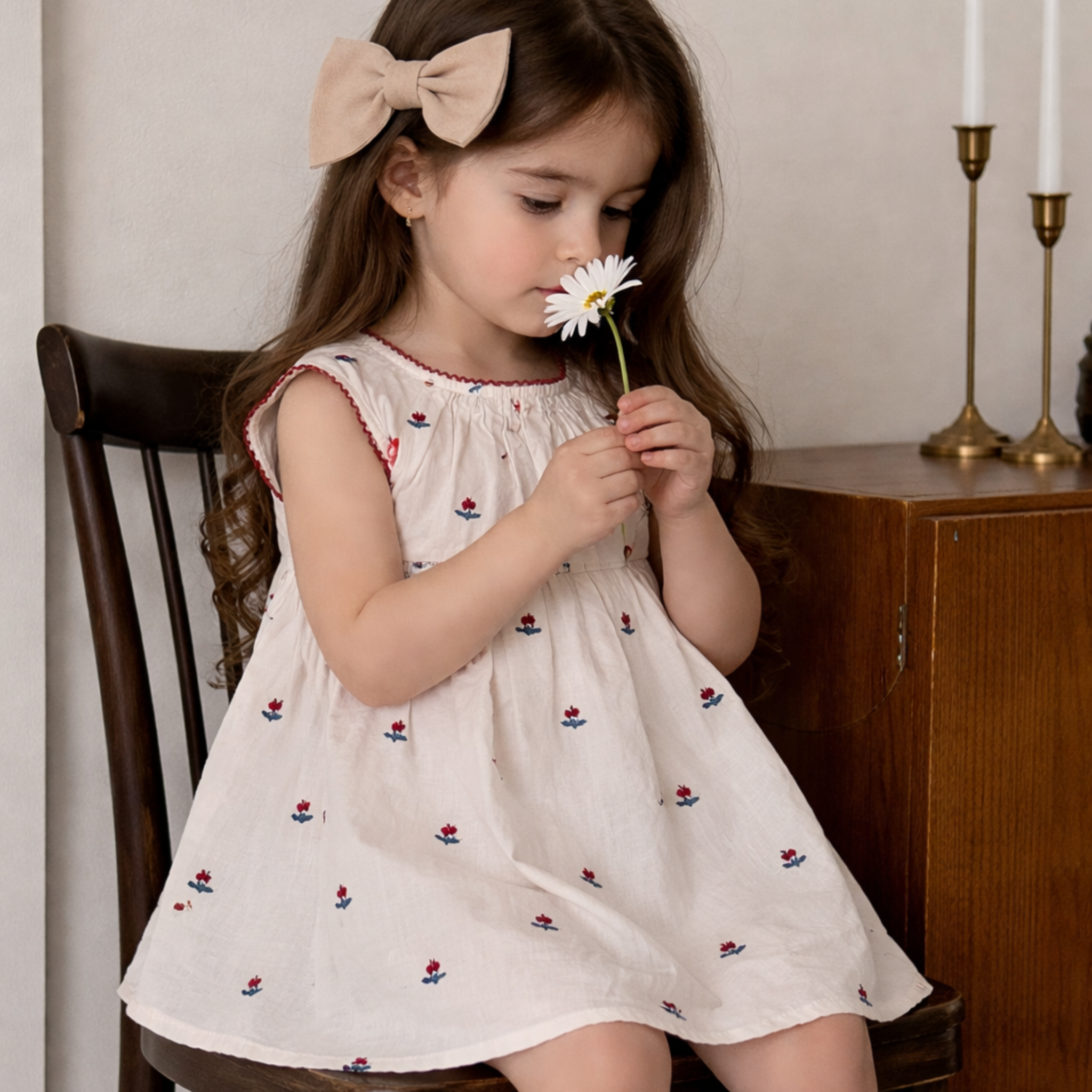 Embroidered Cherry Frock