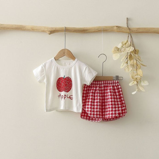 Apple Plaid 2pc set