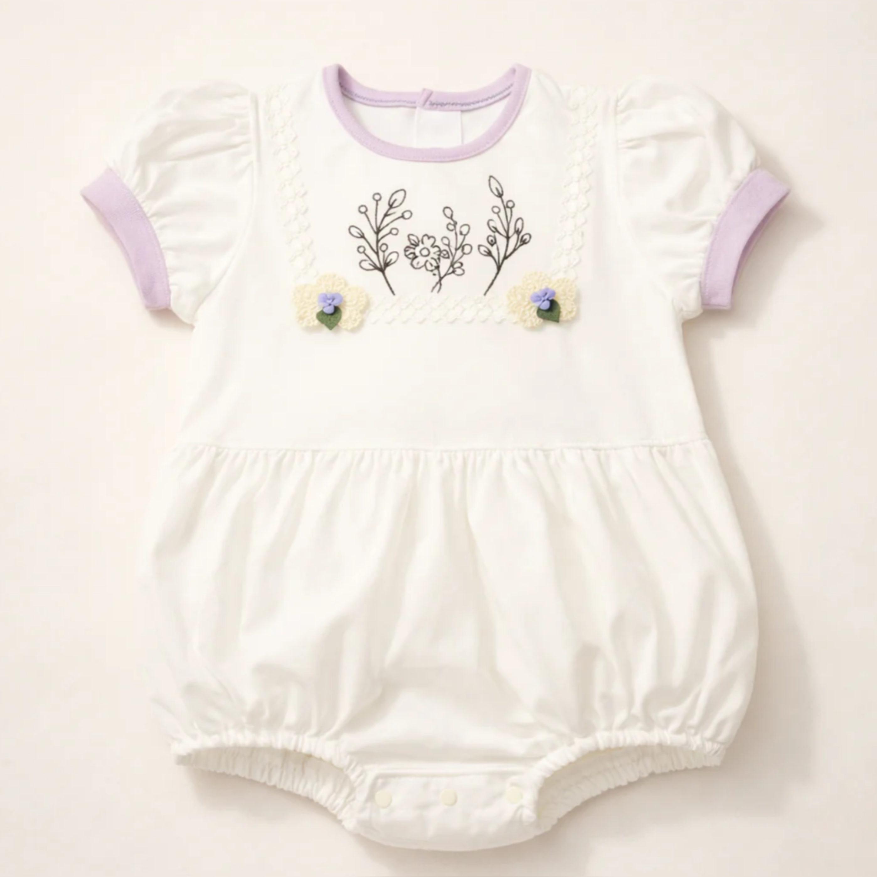 Lavender Bloom Romper