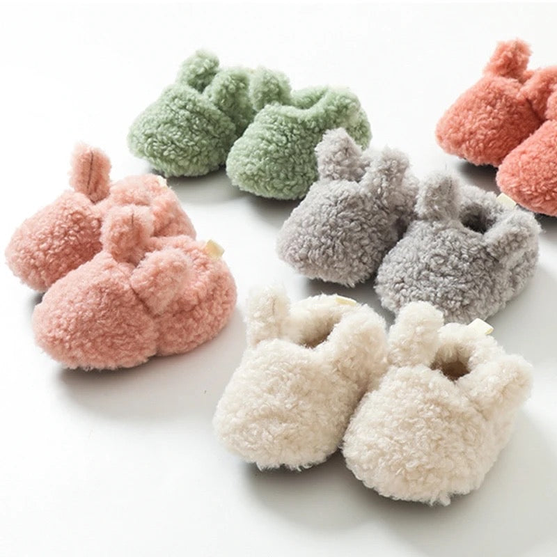 woollen  knitted puffy boots