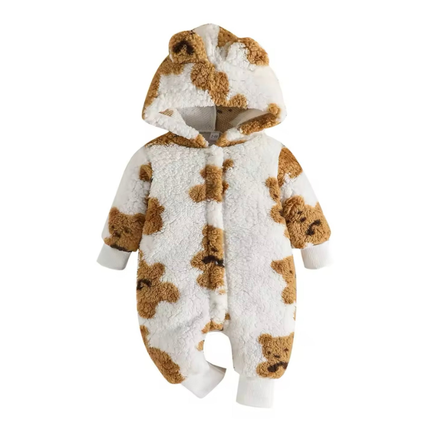 Luxe Bear plush body romper