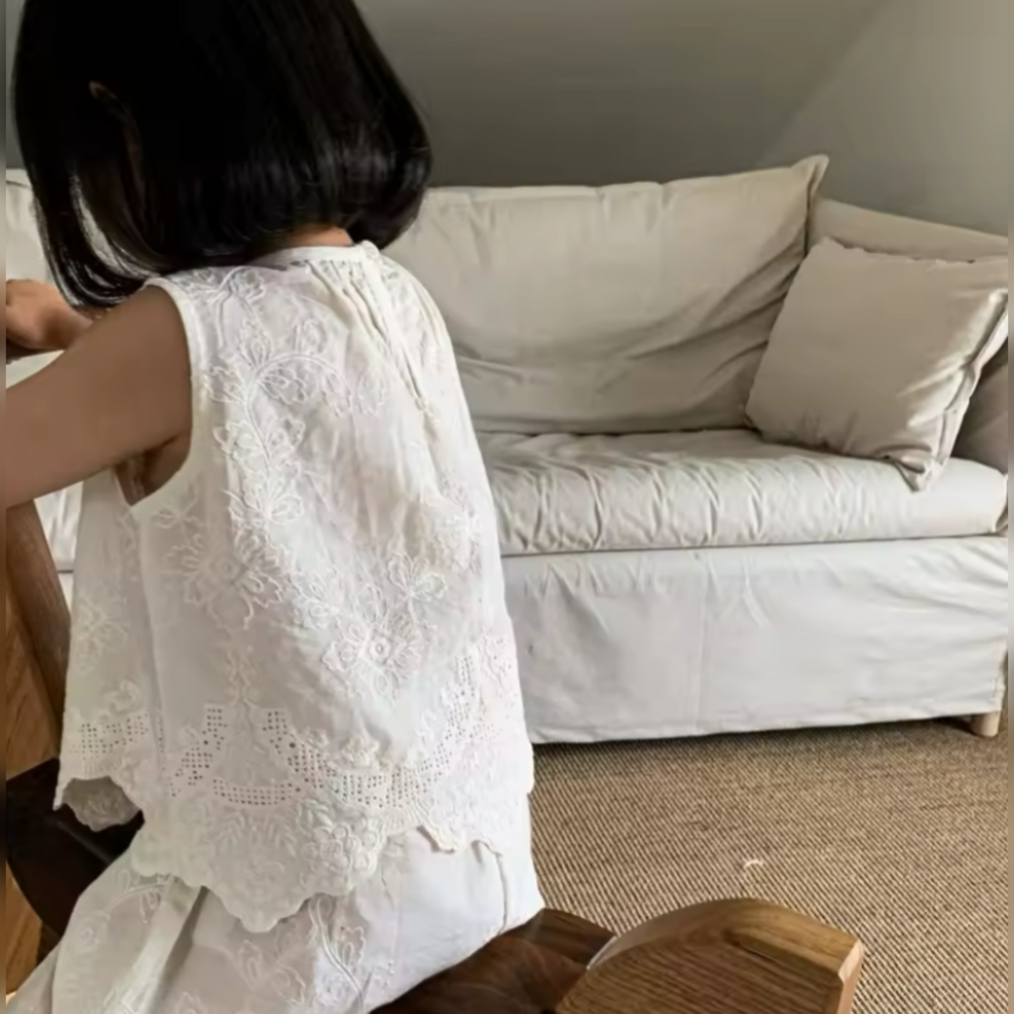 Luxe embroidered 2pc set