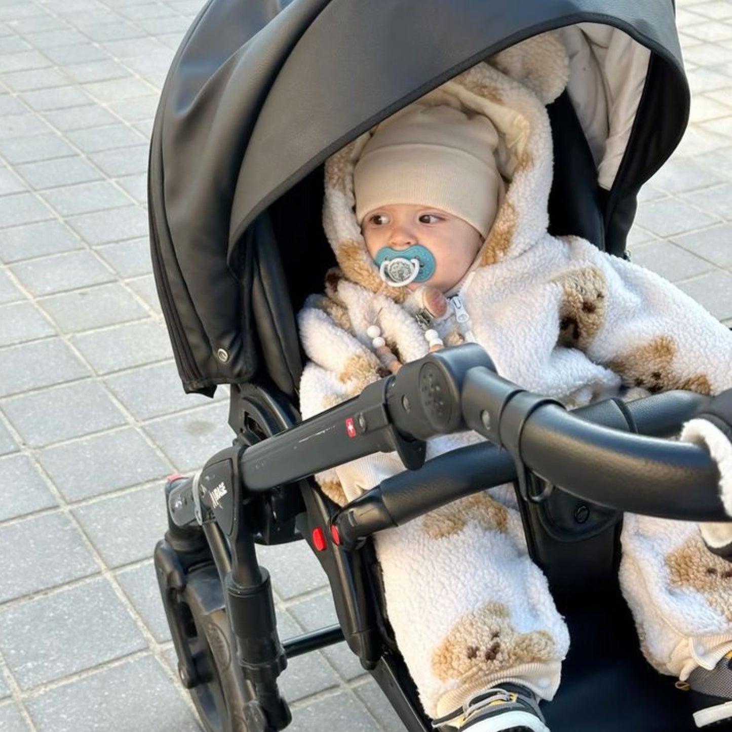 Luxe Bear plush body romper