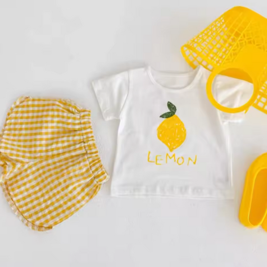 Lemon Plaid 2pc set
