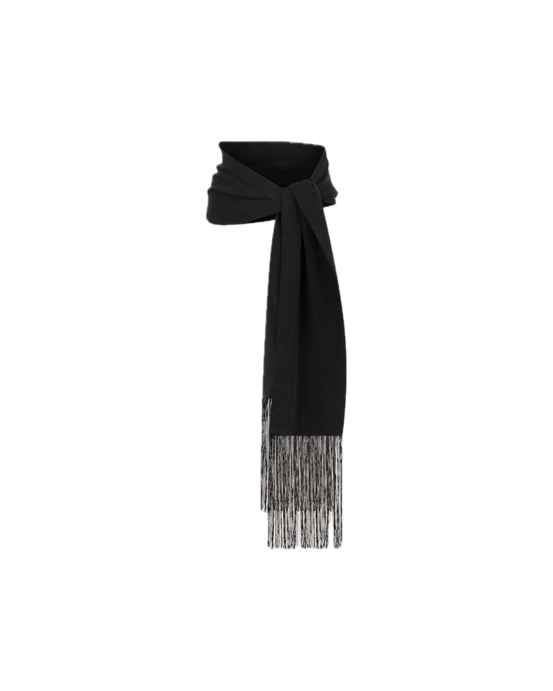 Noir Fringe Scarf