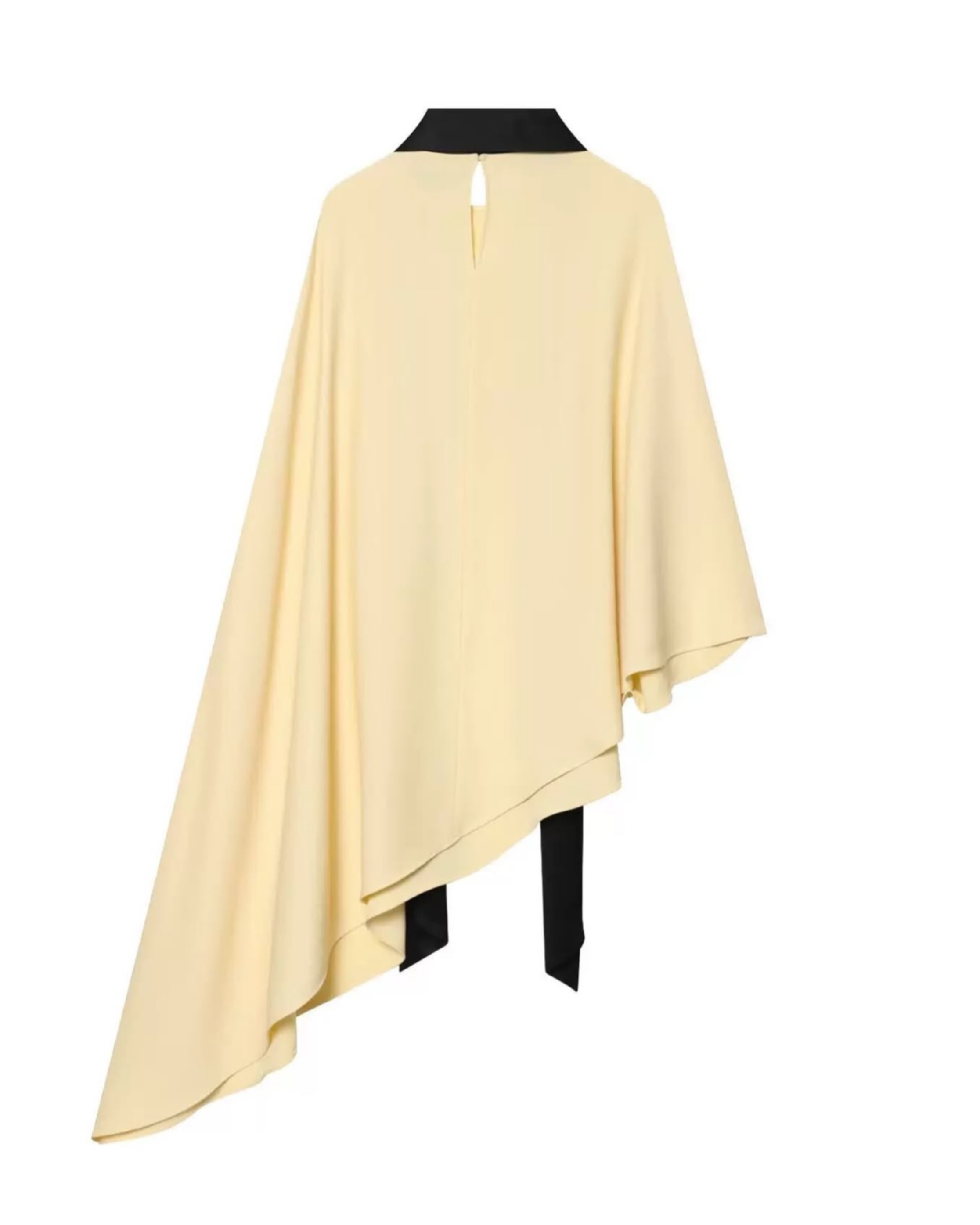 Butter Asymmetrical Drape Cape