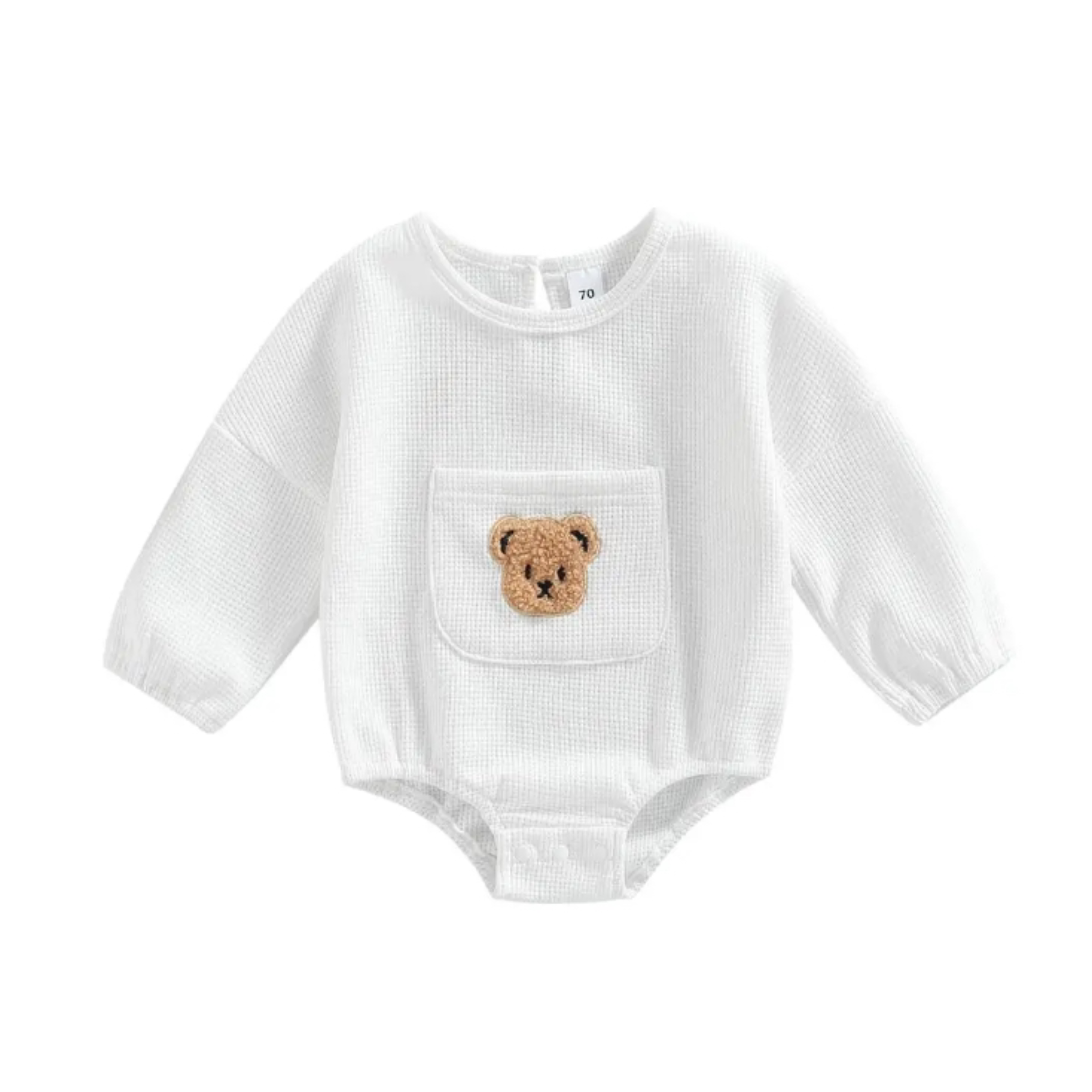 Bear Embroidered Romper